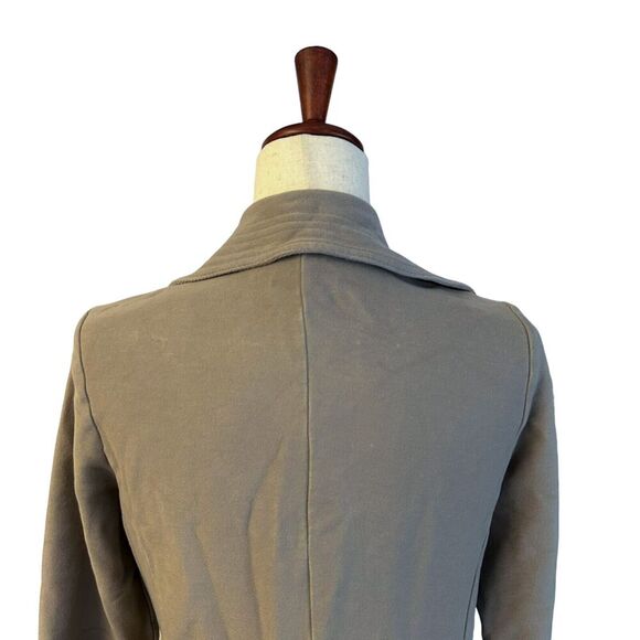 Eileen Fisher Jacket Size Small Women's Gray Collared Open Front Knit Cardigan - Picture 6 of 10